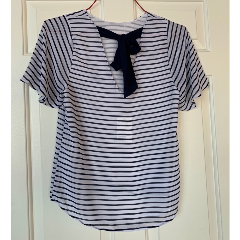 H&M Stiped Blouse Size 4